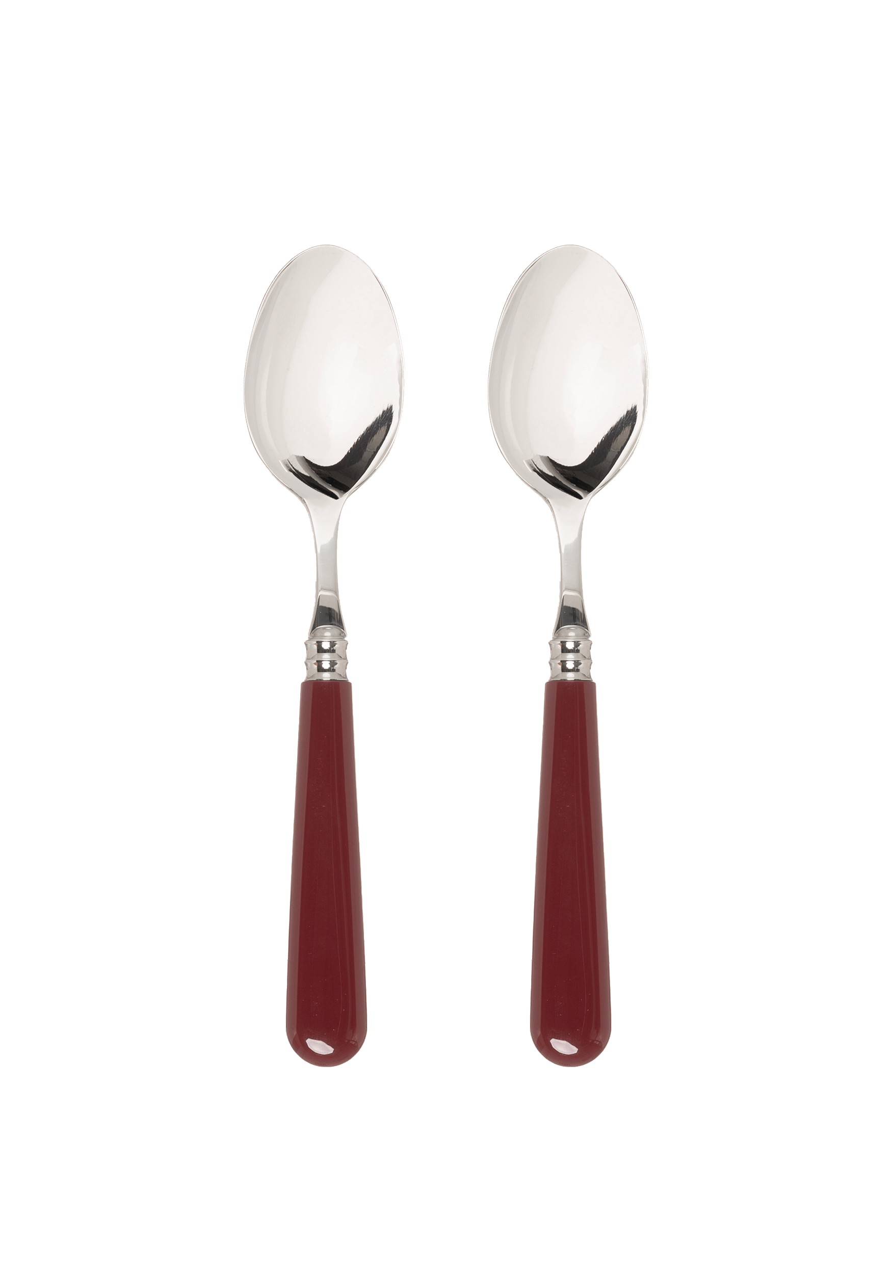 Late Afternoon Burgundy Set of 2 Dessert Spoons