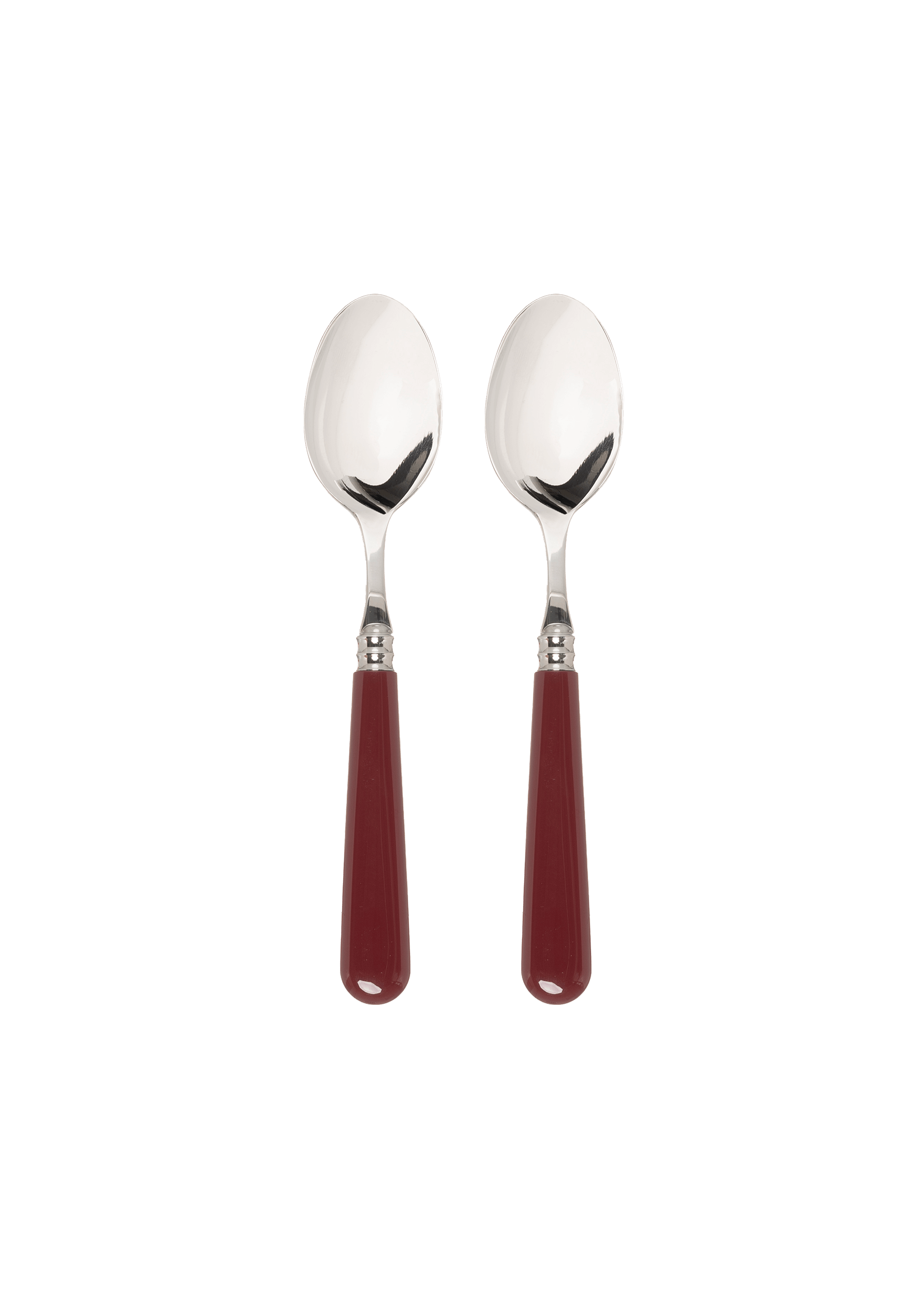 Late Afternoon Burgundy Set of 2 Teaspoons