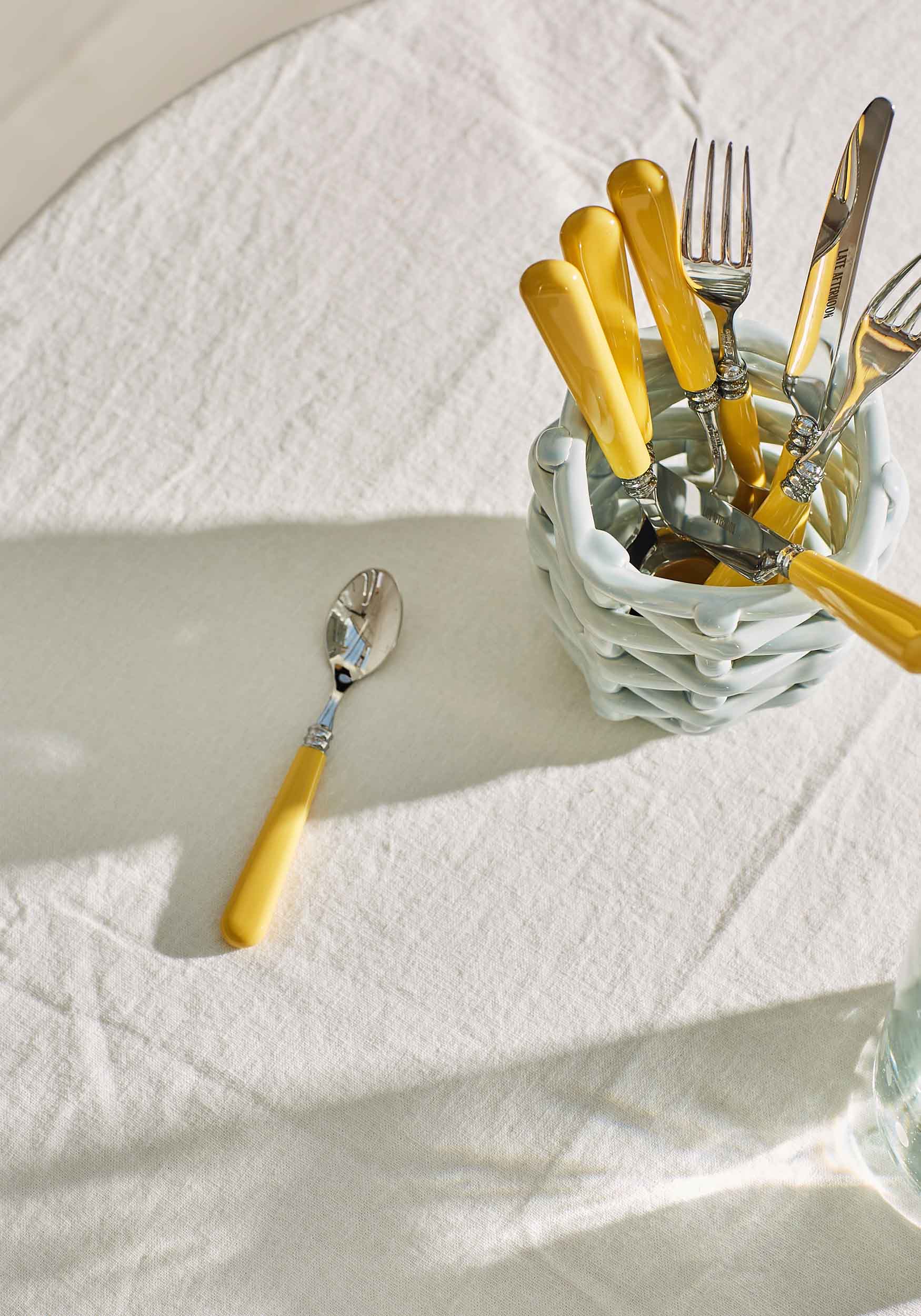 Late Afternoon Butter Yellow Cutlery Set