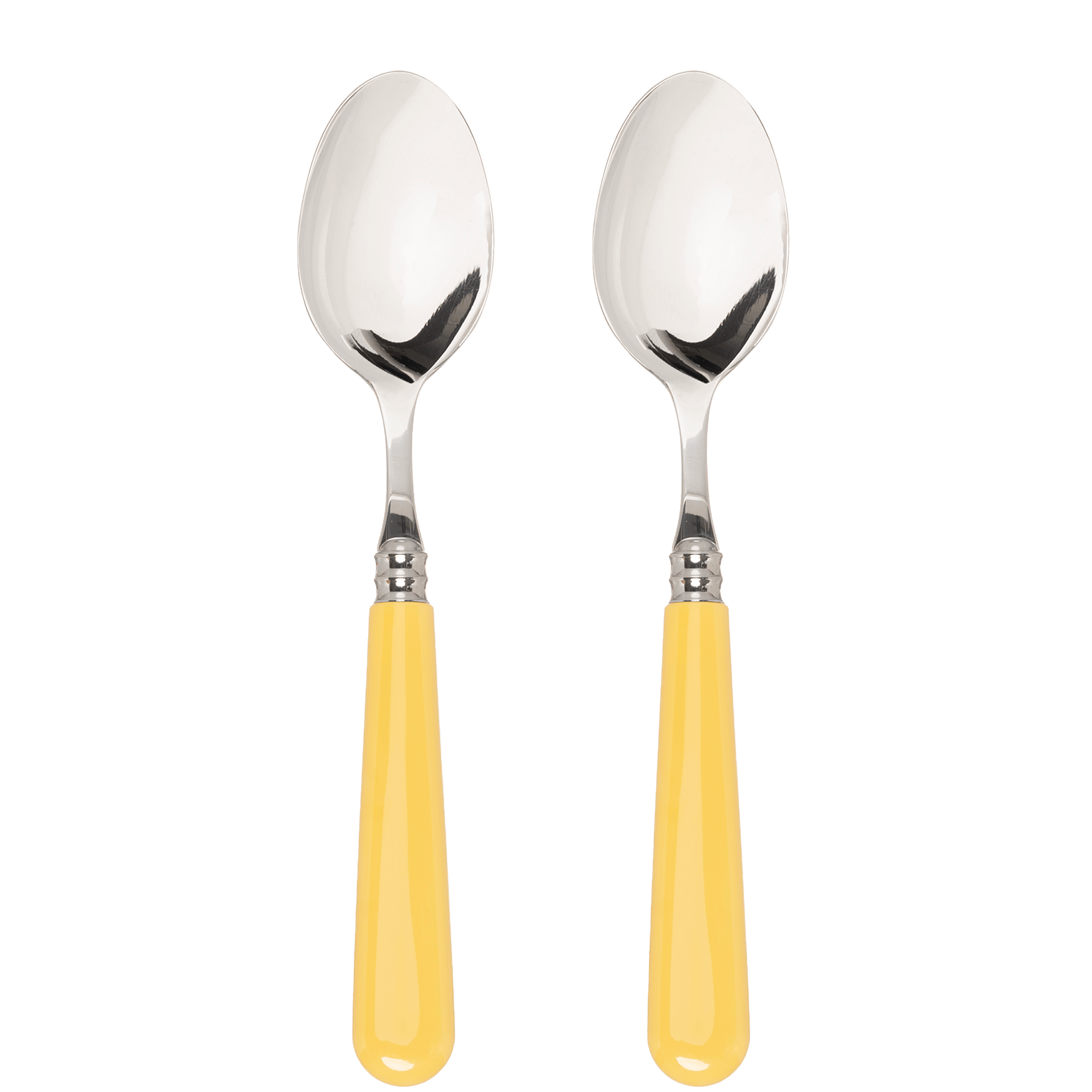 Late Afternoon Butter Yellow Set of 2 Dessert Spoons