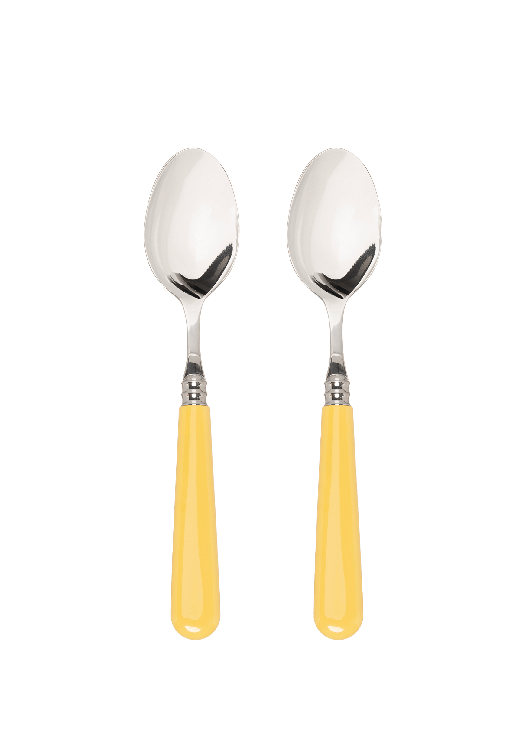 Late Afternoon Butter Yellow Set of 2 Dessert Spoons