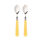 Late Afternoon Butter Yellow Set of 2 Teaspoons