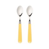 Late Afternoon Butter Yellow Set of 2 Teaspoons