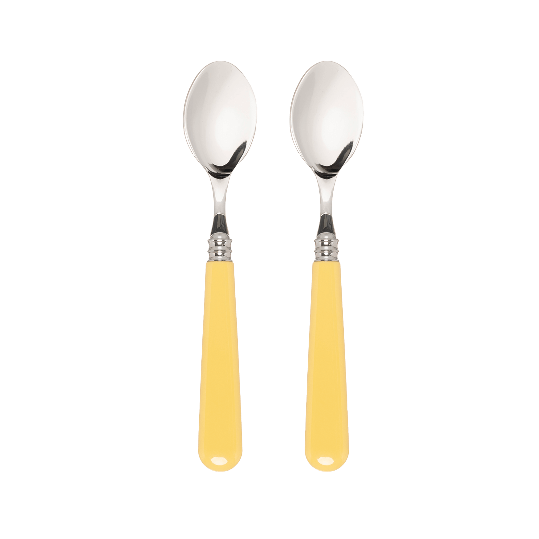 Late Afternoon Butter Yellow Set of 2 Teaspoons