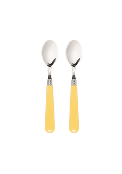 Late Afternoon Butter Yellow Set of 2 Teaspoons