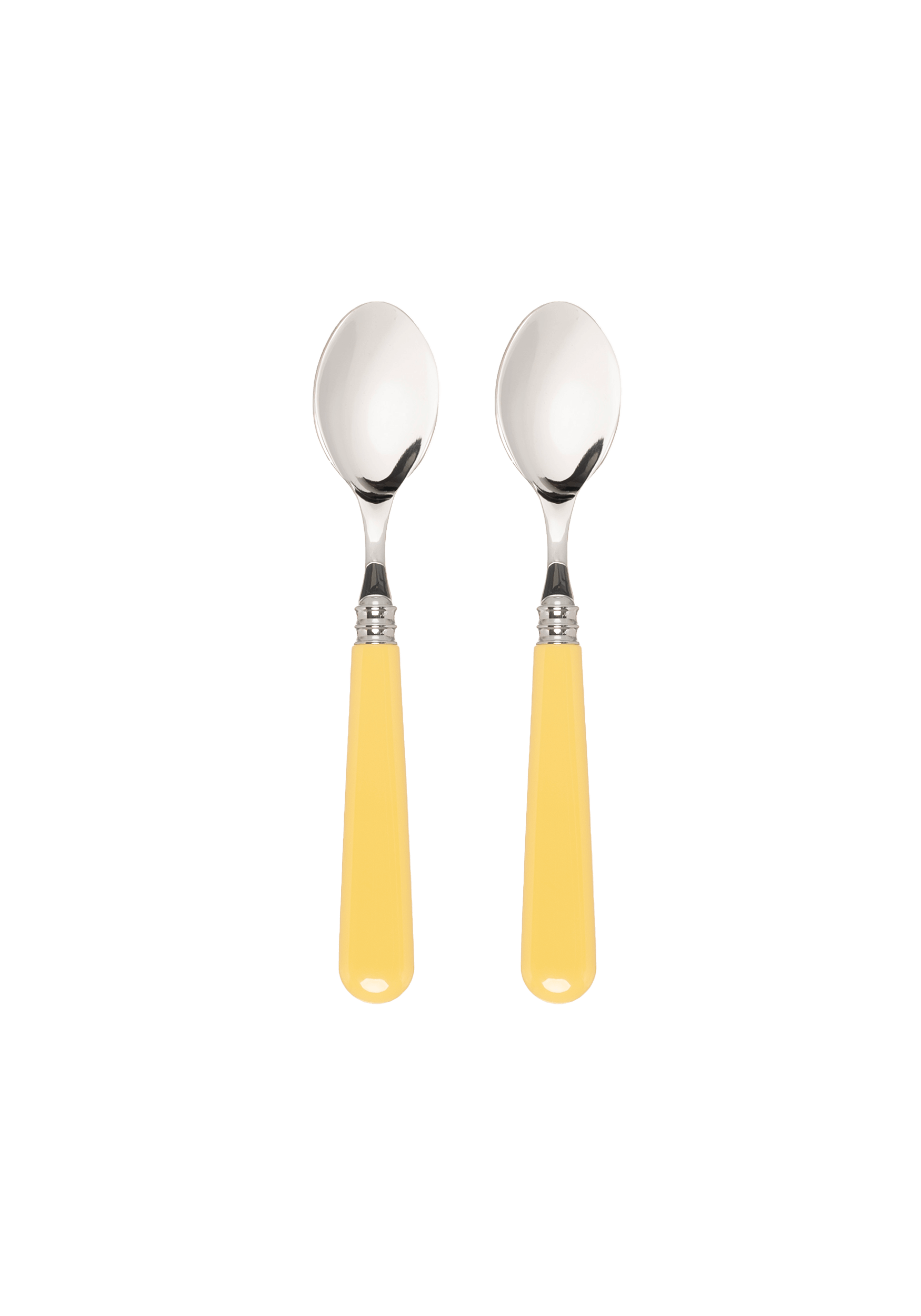 Late Afternoon Butter Yellow Set of 2 Teaspoons