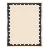 Cavea Rug in Midnight Navy Blue