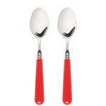 Late Afternoon Classic Red Set of 2 Dessert Spoons