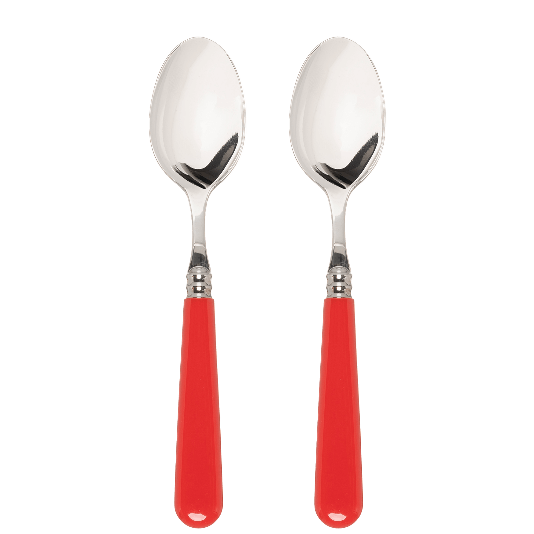 Late Afternoon Classic Red Set of 2 Dessert Spoons