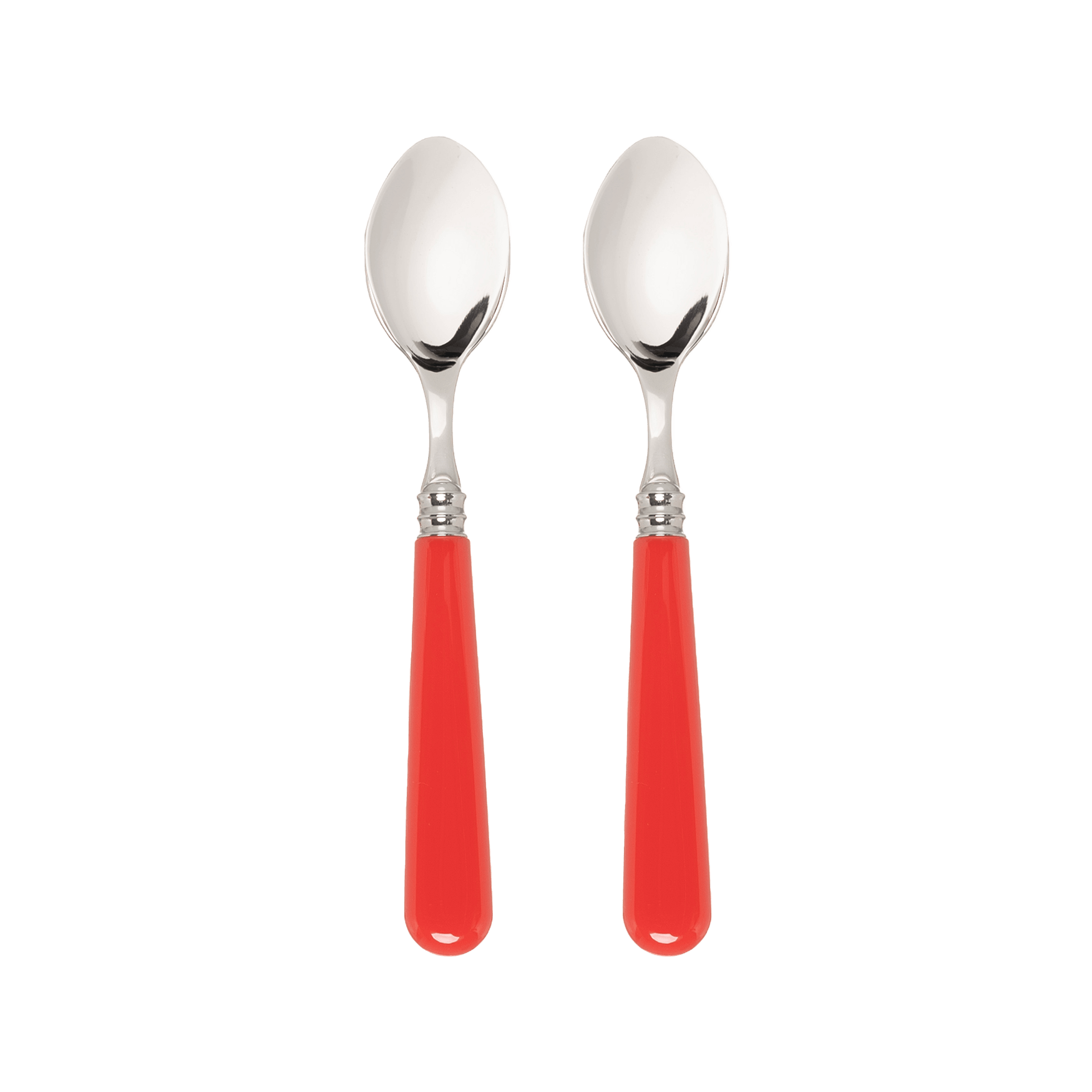 Late Afternoon Classic Red Set of 2 Teaspoons
