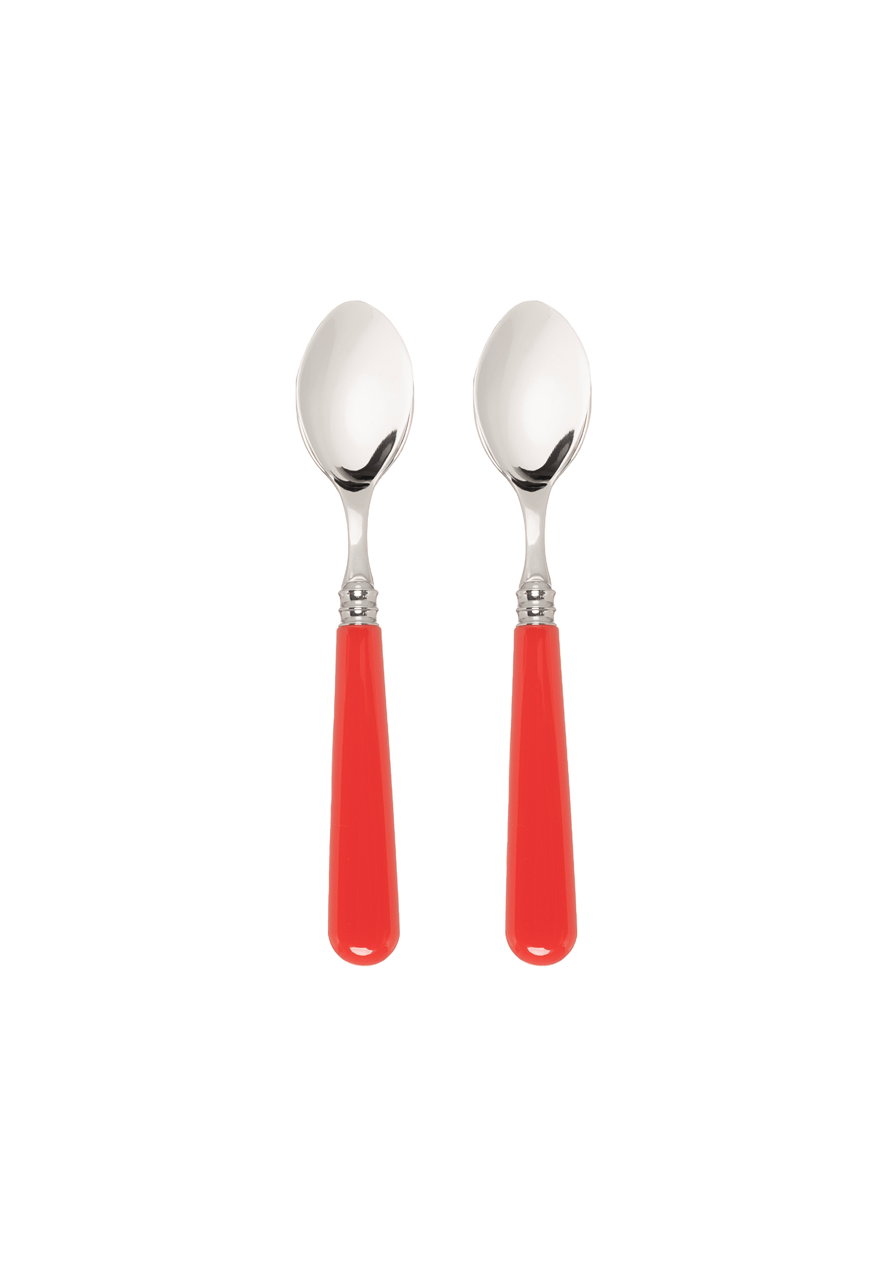 Late Afternoon Classic Red Set of 2 Teaspoons