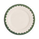 Late Afternoon Green Scallop Dinner Plate