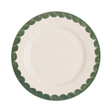 Late Afternoon Green Scallop Dinner Plate