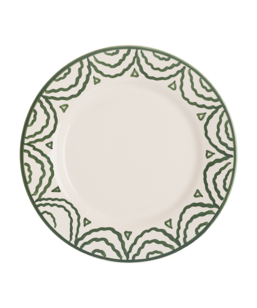 Late Afternoon Green Tabla Dinner Plate