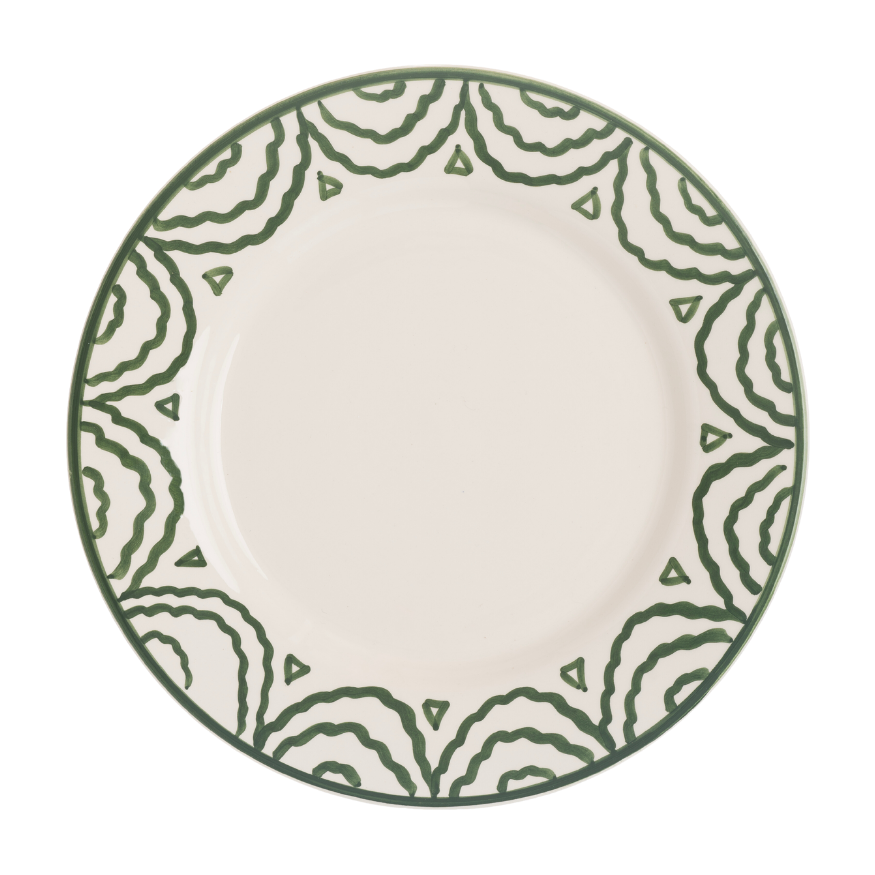 Late Afternoon Green Tabla Dinner Plate
