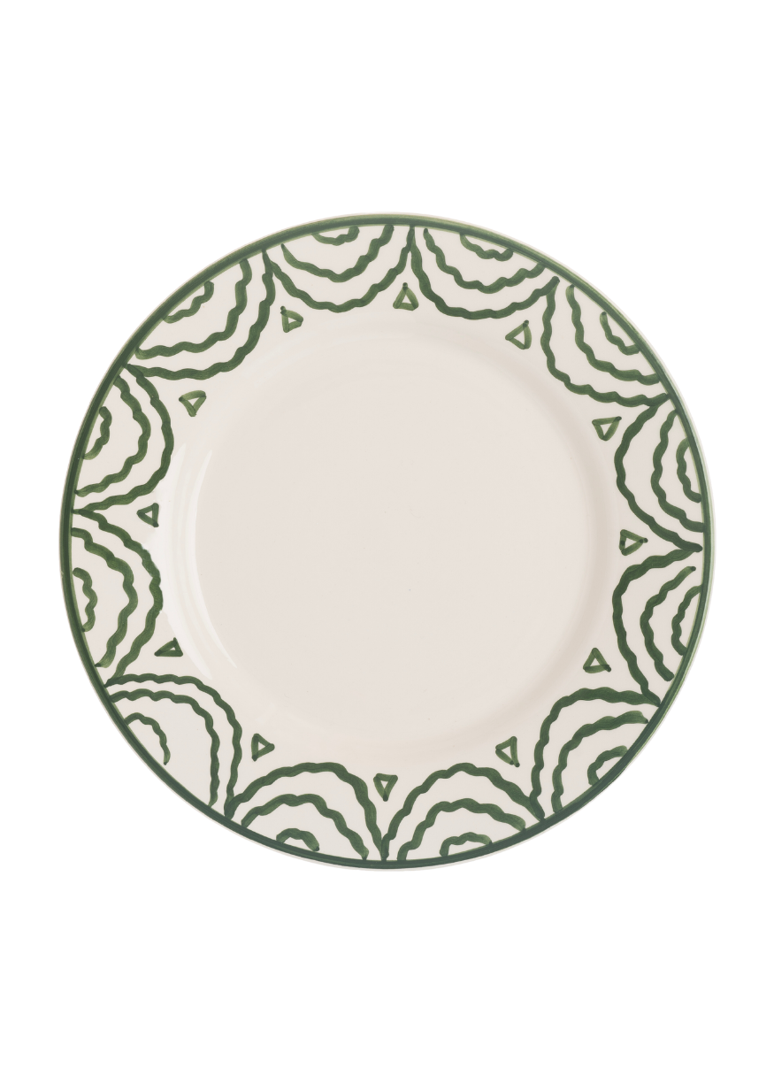 Late Afternoon Green Tabla Dinner Plate