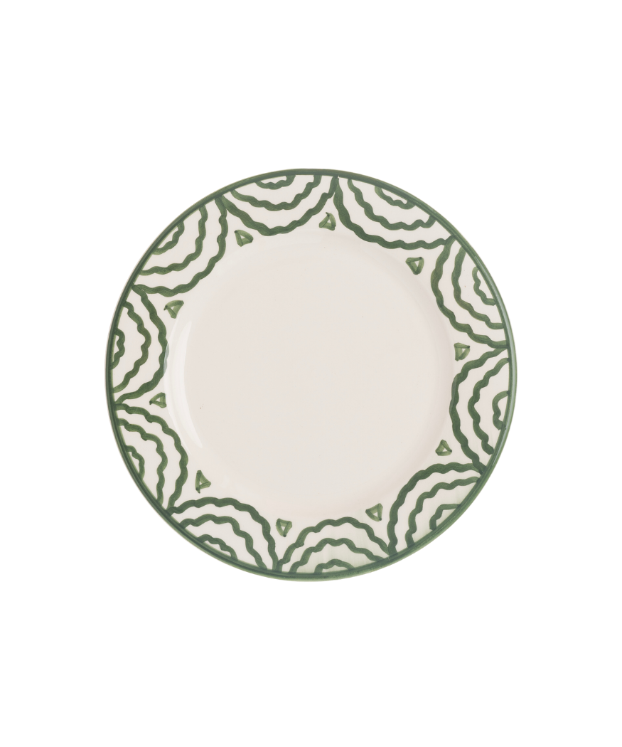 Late Afternoon Green Tabla Side Plate