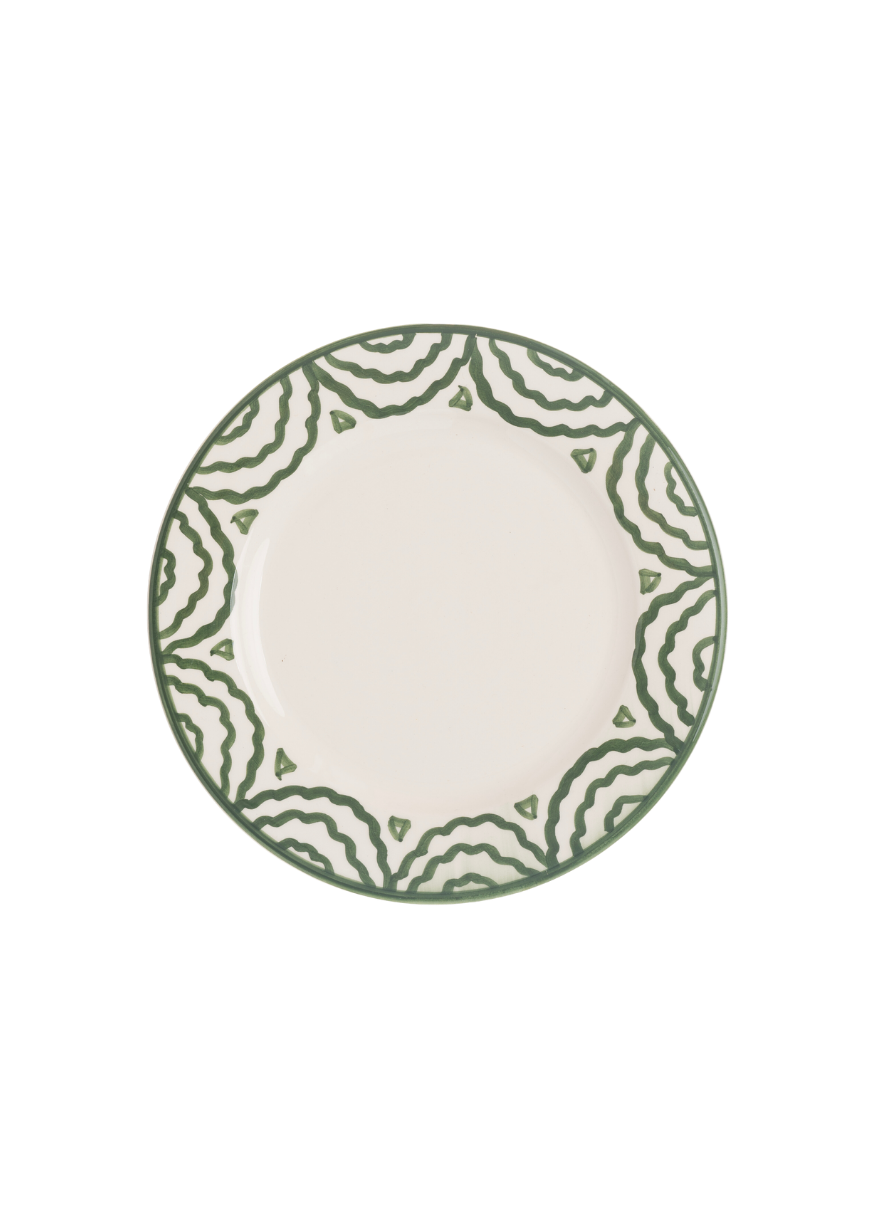 Late Afternoon Green Tabla Side Plate