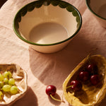 Late Afternoon Green Scallop Bowl