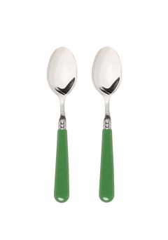 Late Afternoon Green Set of 2 Dessert Spoons