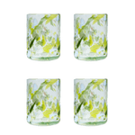 Late Afternoon Green Jardin Glass Tumbler Set of 4