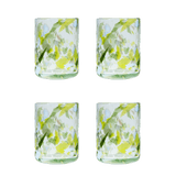 Late Afternoon Green Jardin Glass Tumbler Set of 4