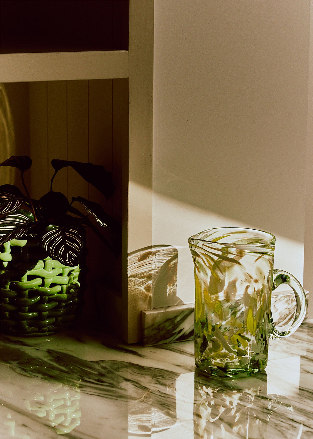 Jardin Jug and Green Planter Image