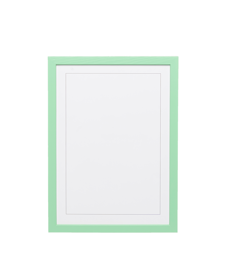 Arsenic Green Wood Picture Frame