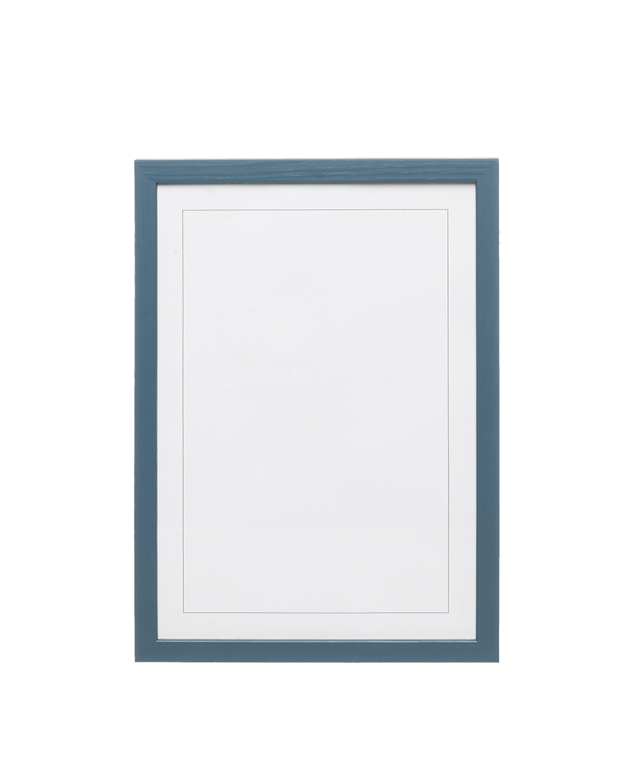 Petrol Blue Wood Picture Frame