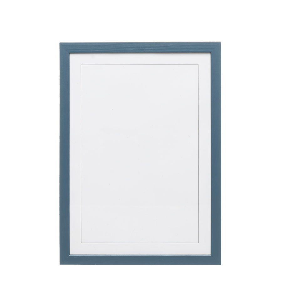 Petrol Blue Wood Picture Frame
