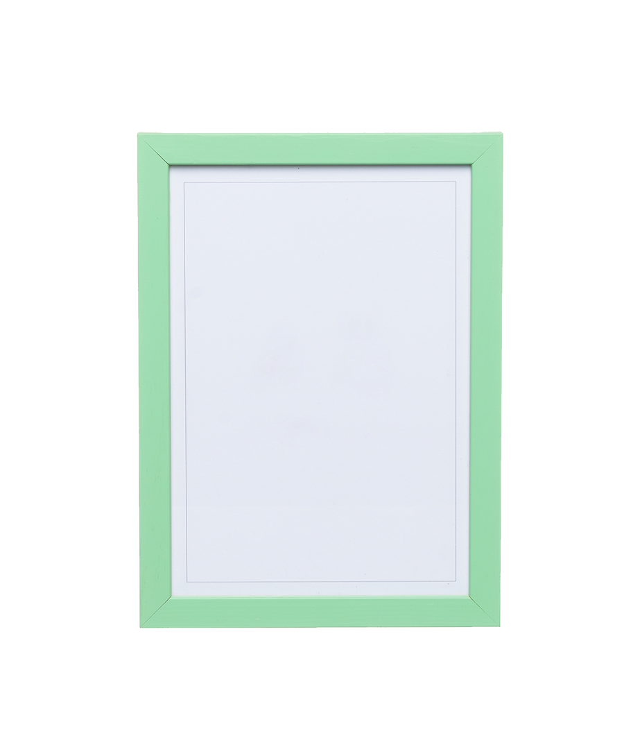 Arsenic Green Wood Picture Frame