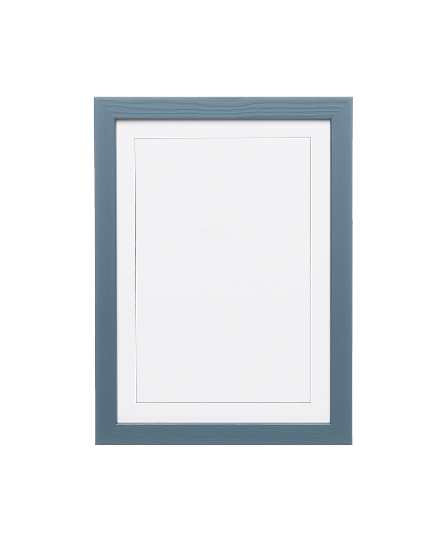 Petrol Blue Wood Picture Frame