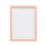 Plaster Pink Wood Picture Frame