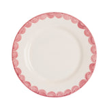 Pink Scallop Dinner Plate
