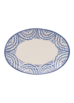 Late Afternoon Large Blue Platter