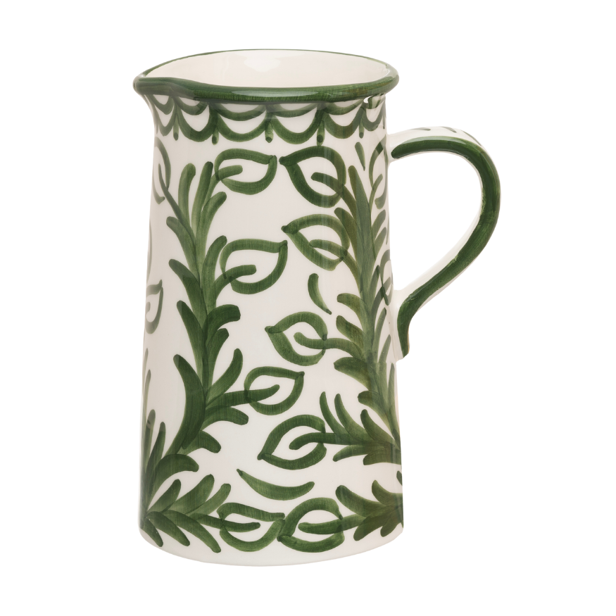 Late Afternoon Large Green Vina Jug