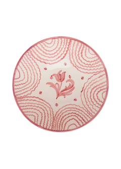 Late Afternoon Large Pink Serving Bowl