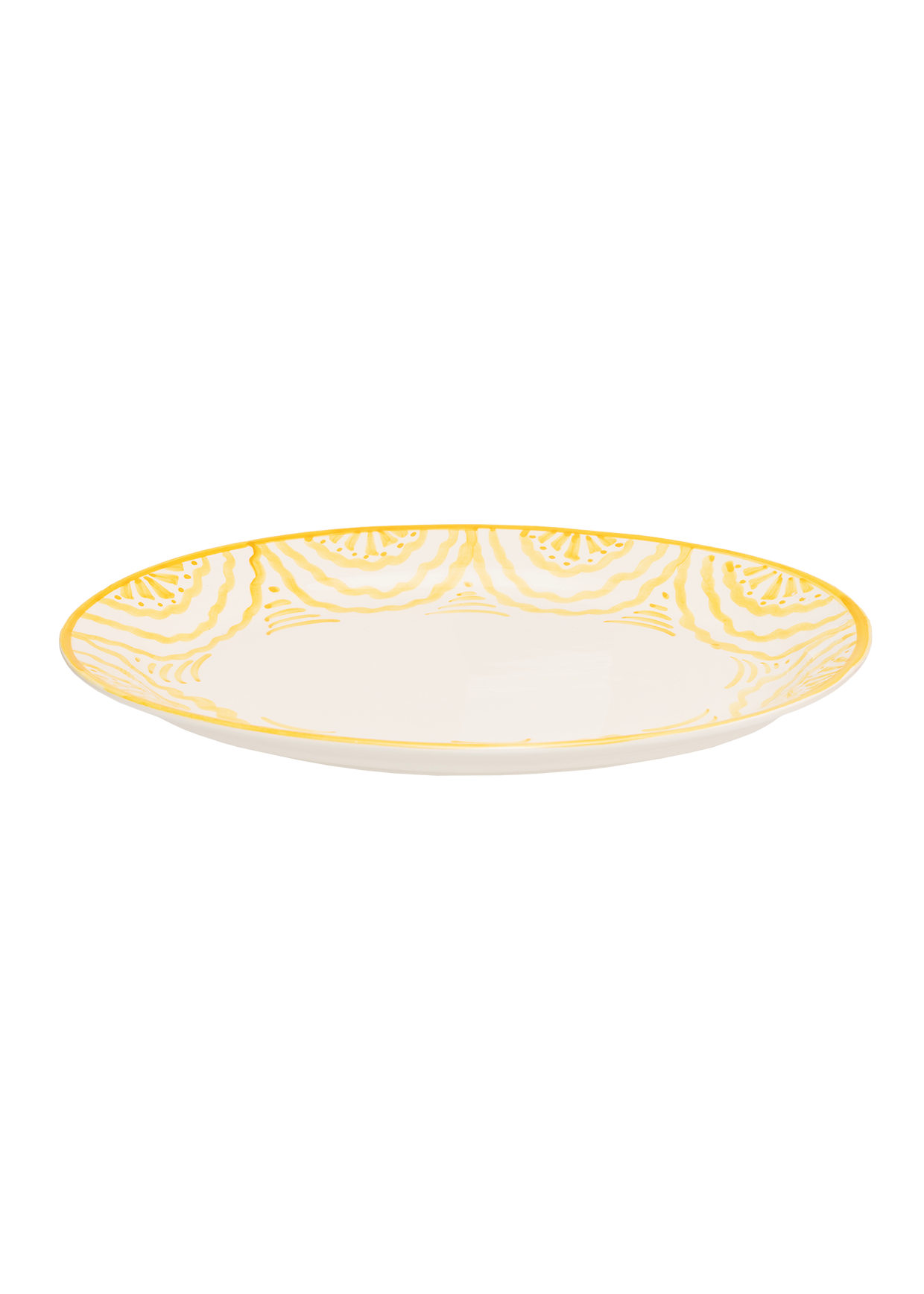 Late Afternoon Tableware Large Yellow Serving Platter