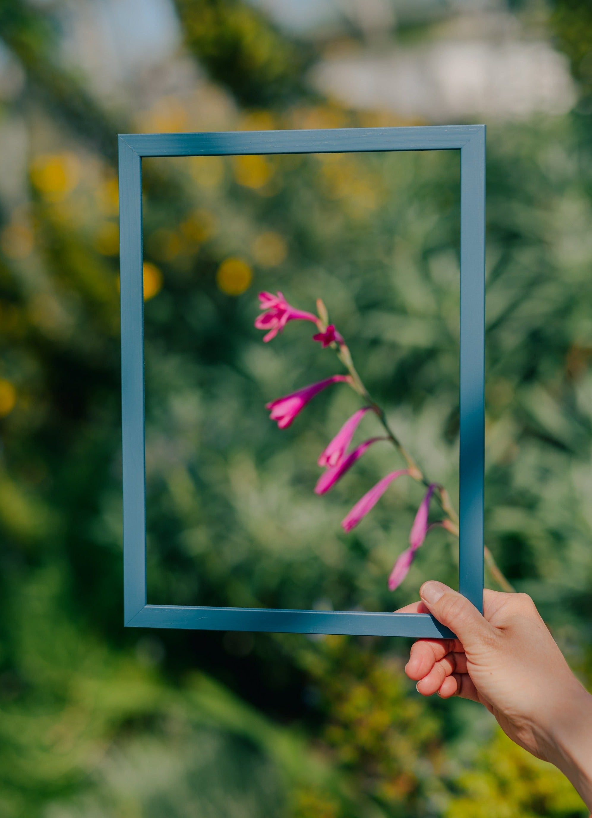 Petrol Blue Wood Picture Frame