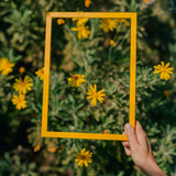 Naples Yellow Wood Picture Frame