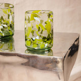 Late Afternoon Green Jardin Glass Tumbler