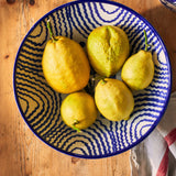 Late Afternoon Large Blue Serving Bowl