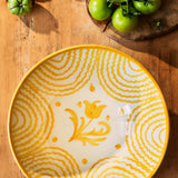 Late Afternoon Large Yellow Serving Bowl