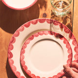 Late Afternoon Pink Scallop plates and Blanco Tumbler