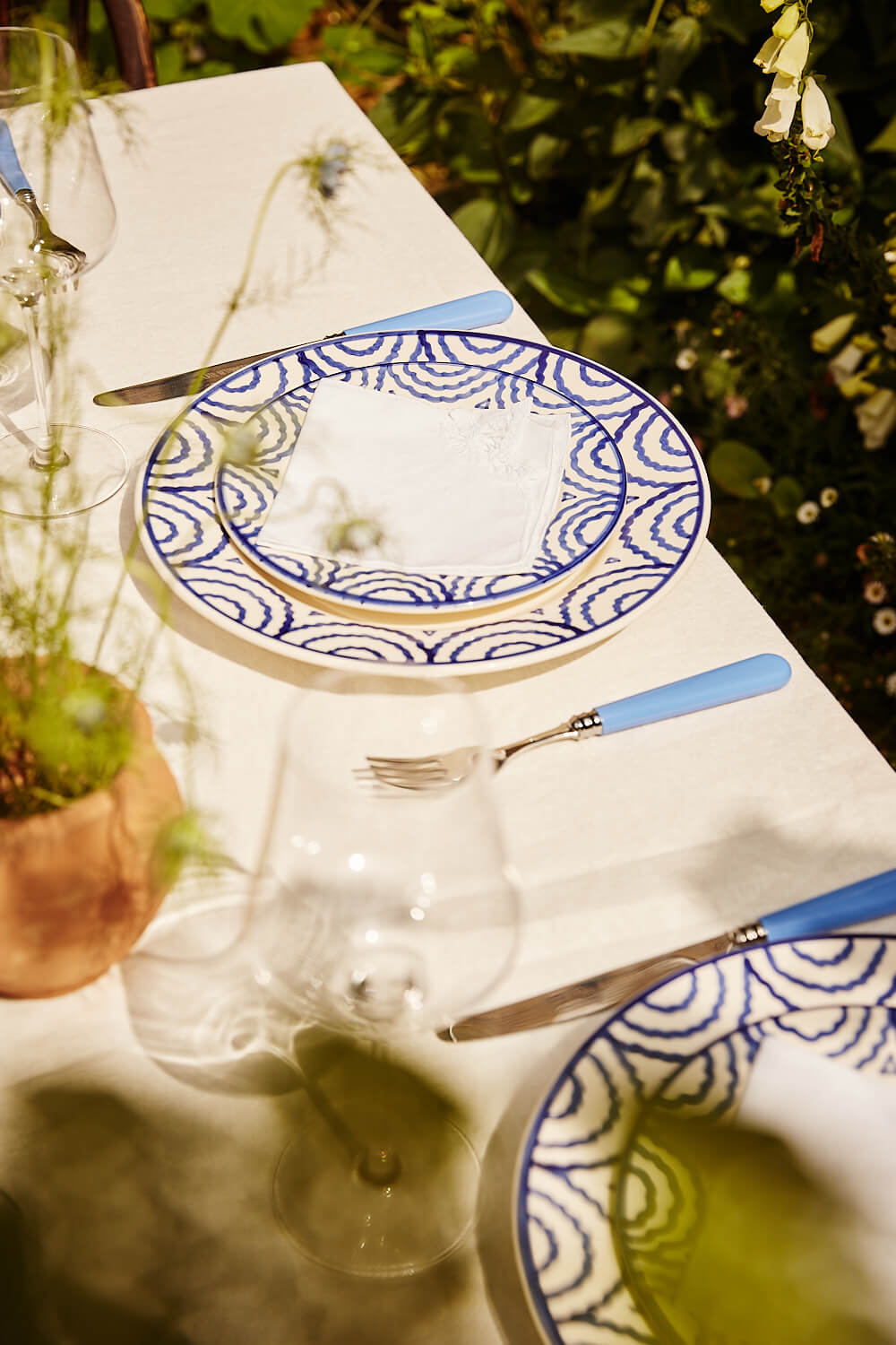 Late Afternoon Blue Tabla Dinner plate 