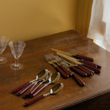 Burgundy Set of 2 Dessert Spoons