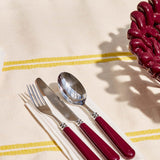 Late Afternoon Burgundy Set of 2 Dessert Spoons