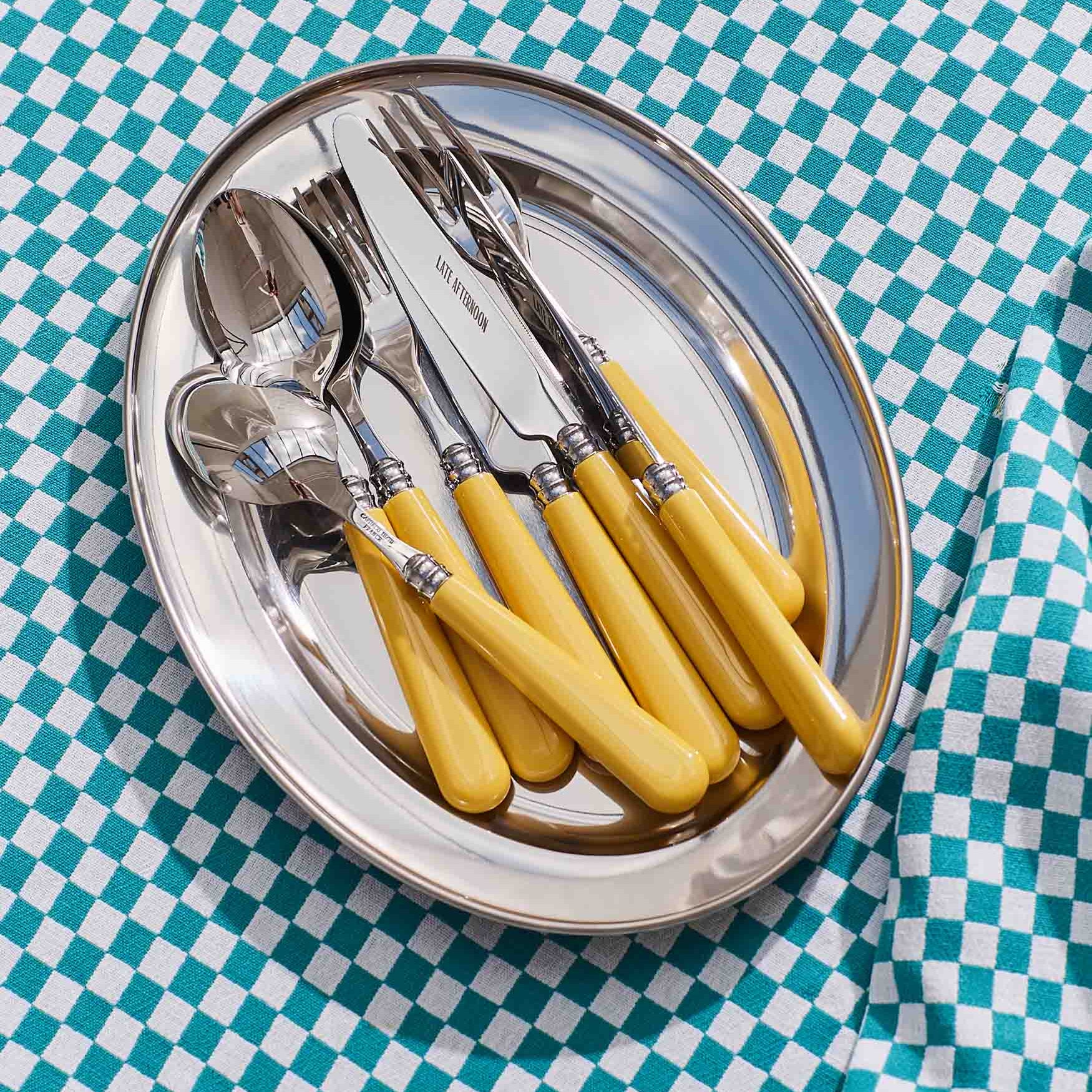 Late Afternoon Butter Yellow Cutlery Set