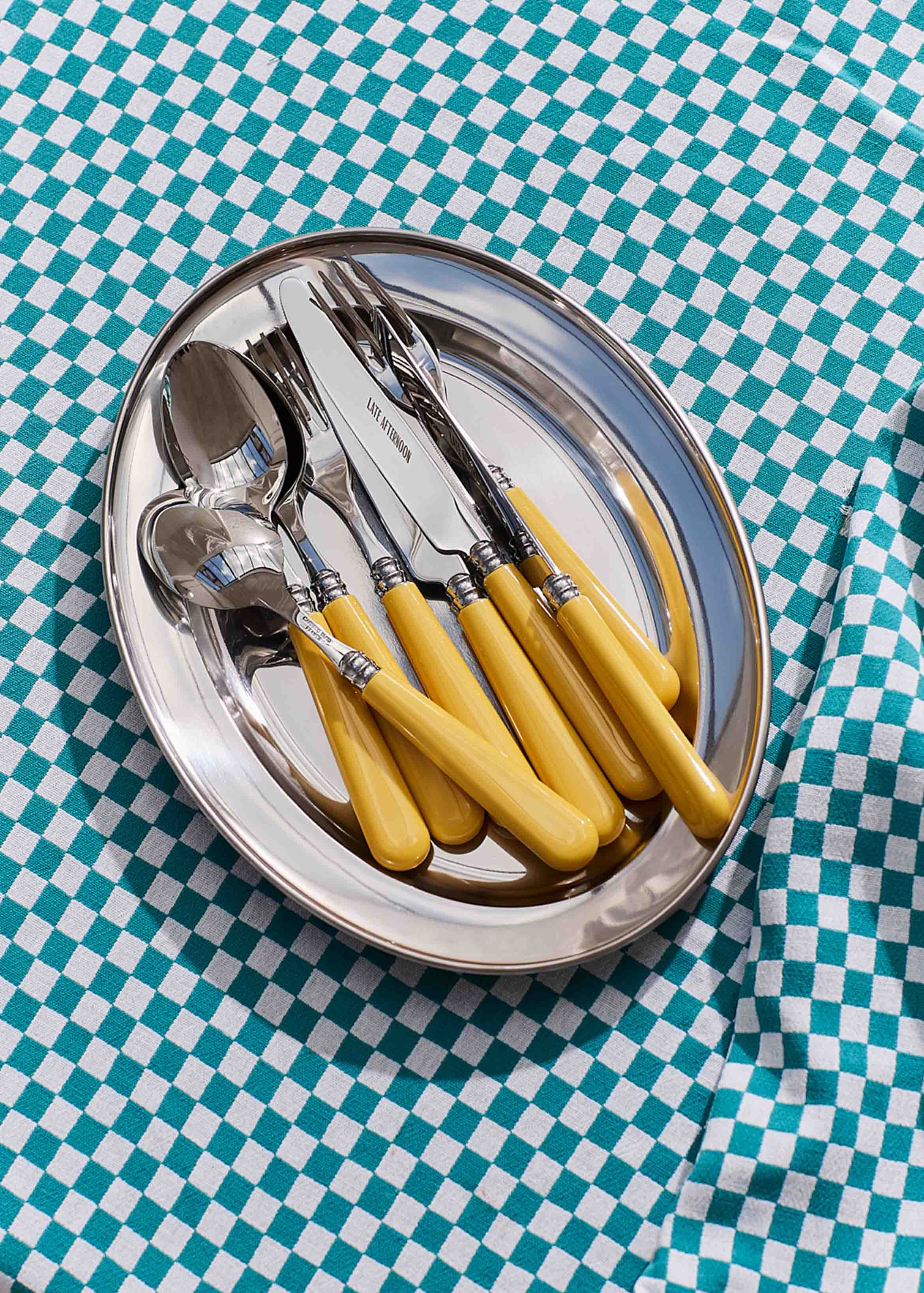 Late Afternoon Butter Yellow Cutlery Set
