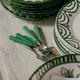 Green Set of 2 Teaspoons
